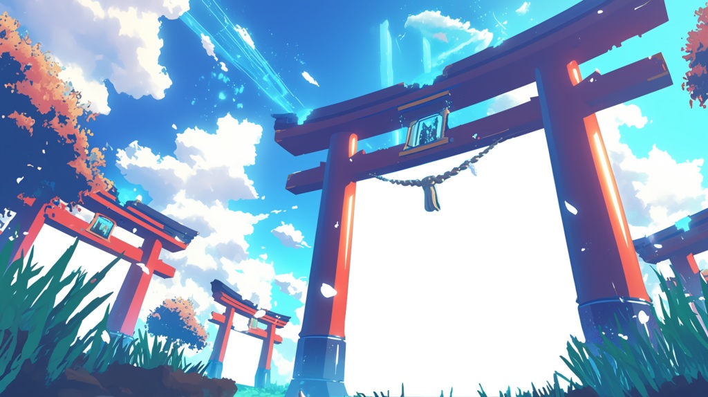 【透過素材】異世界へのゲート(鳥居)12枚