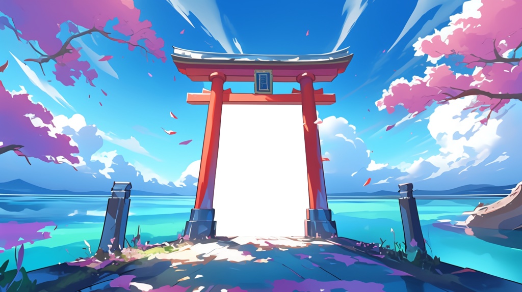 【透過素材】異世界へのゲート(鳥居)12枚