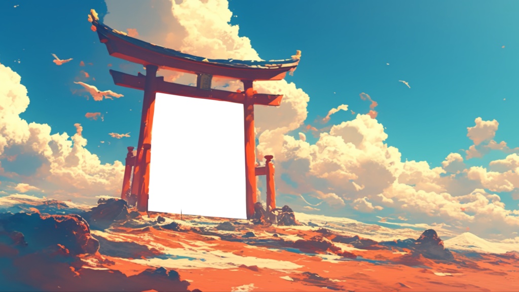 【透過素材】異世界へのゲート(鳥居)12枚