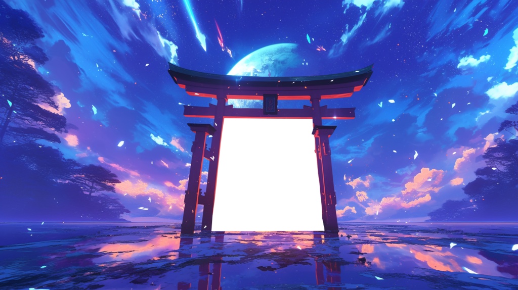 【透過素材】異世界へのゲート(鳥居)12枚