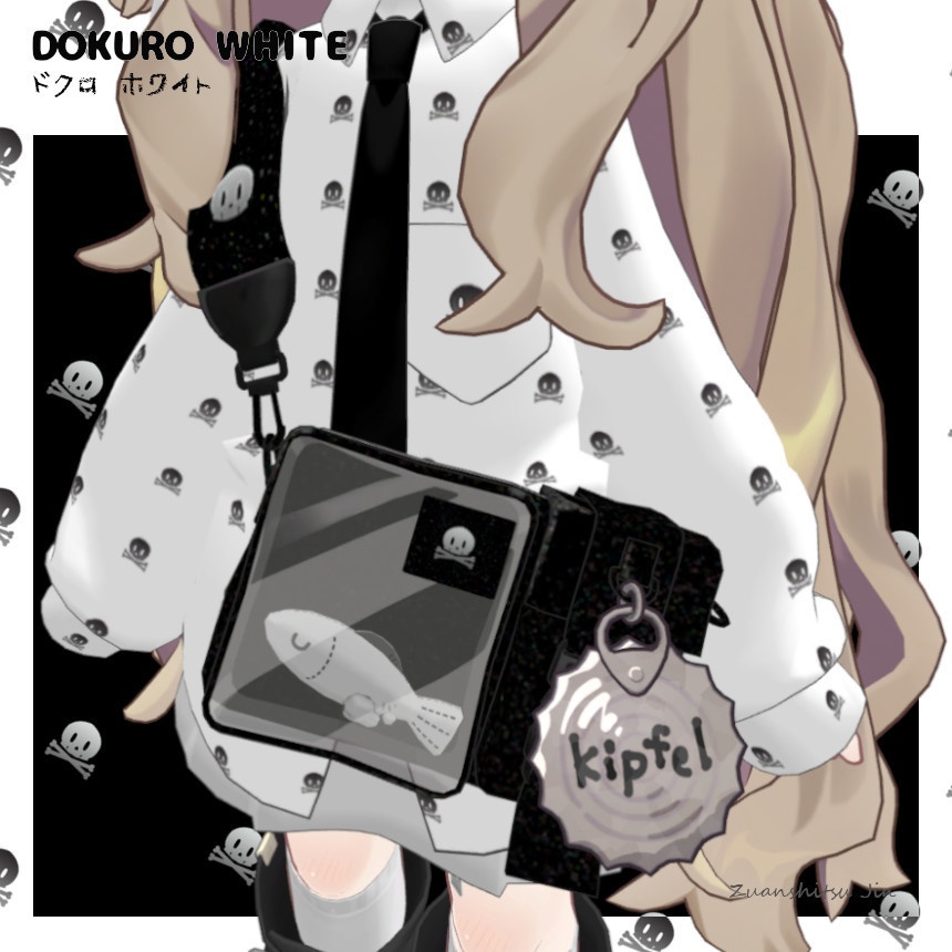 【キプフェル專用】おようふくテクスチャ ドクロ DOKURO【2Colors】