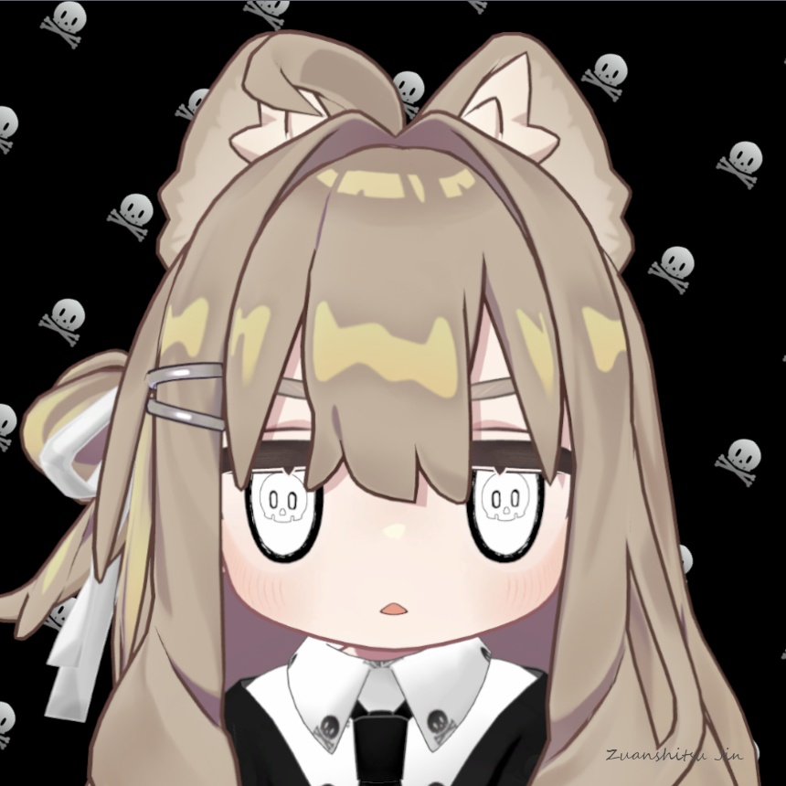 【キプフェル專用】瞳テクスチャ ドクロ DOKURO【1Color】