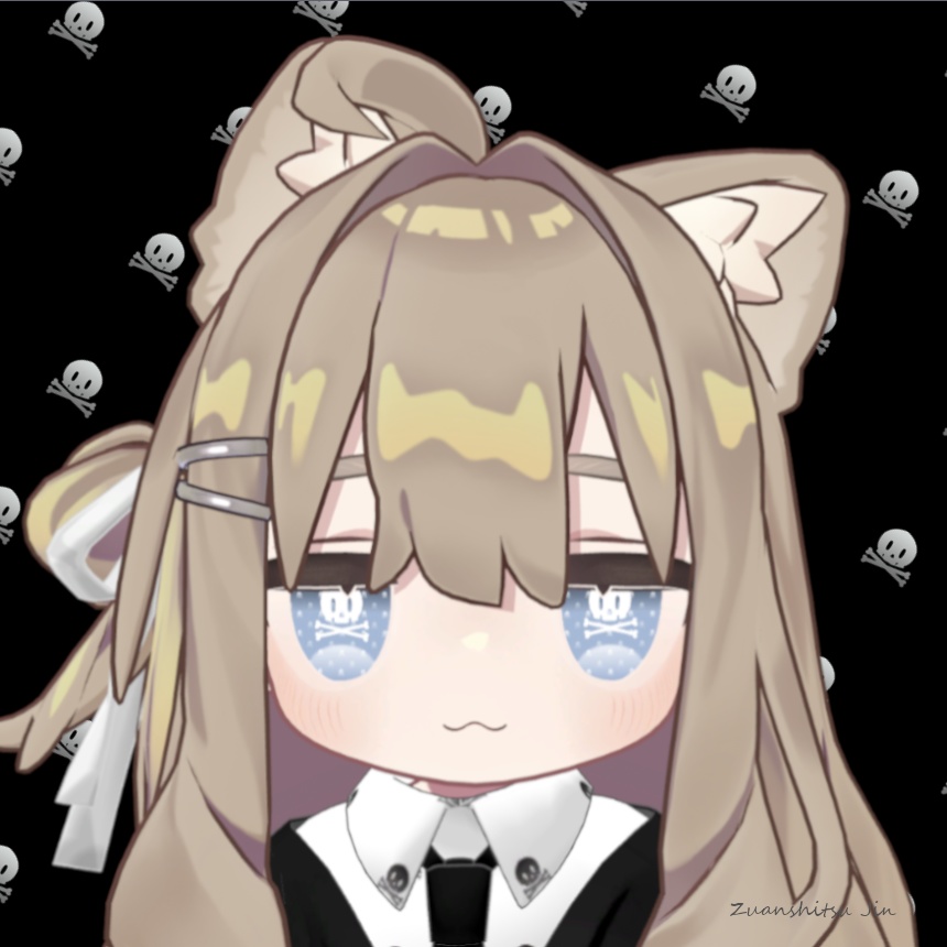 【キプフェル專用】瞳テクスチャ ドクロ DOKURO【1Color】