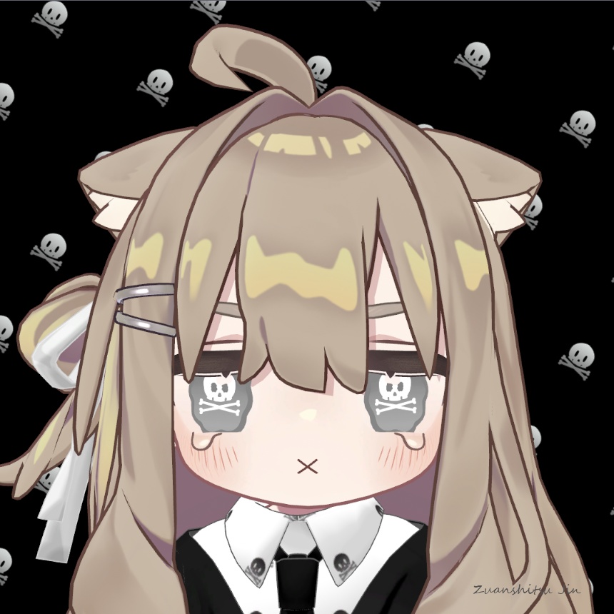 【キプフェル專用】瞳テクスチャ ドクロ DOKURO【1Color】