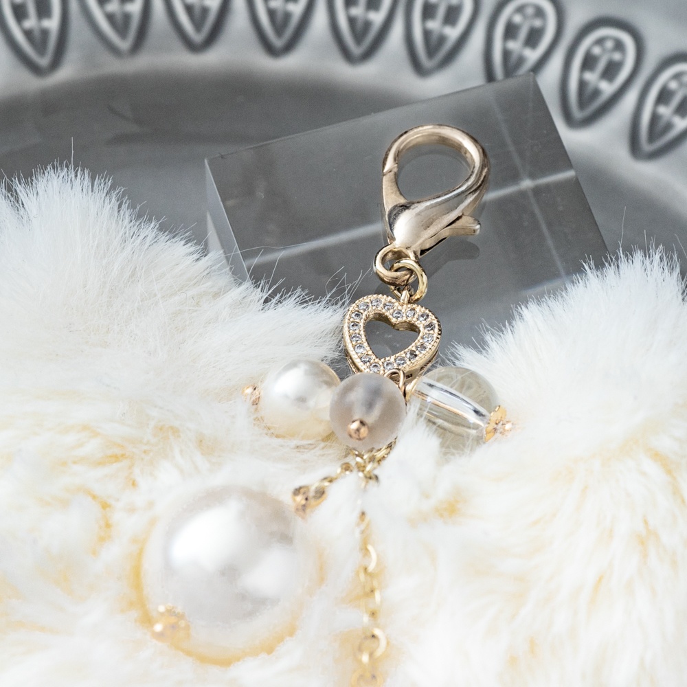 《 9Color 》Opéra / バッグチャーム + ハートファーチャーム