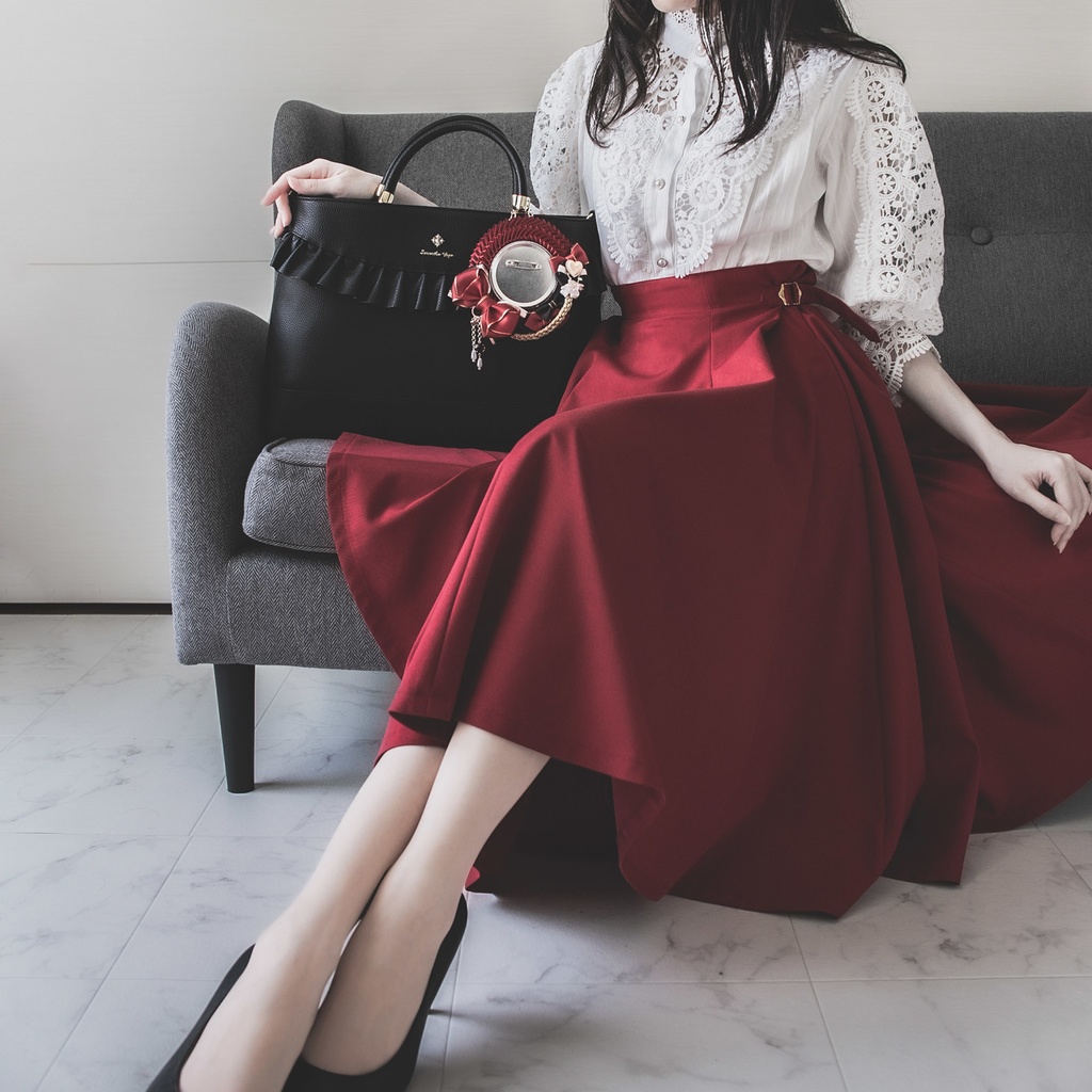 Chic Elegance - L / チェリーレッド / ロゼット