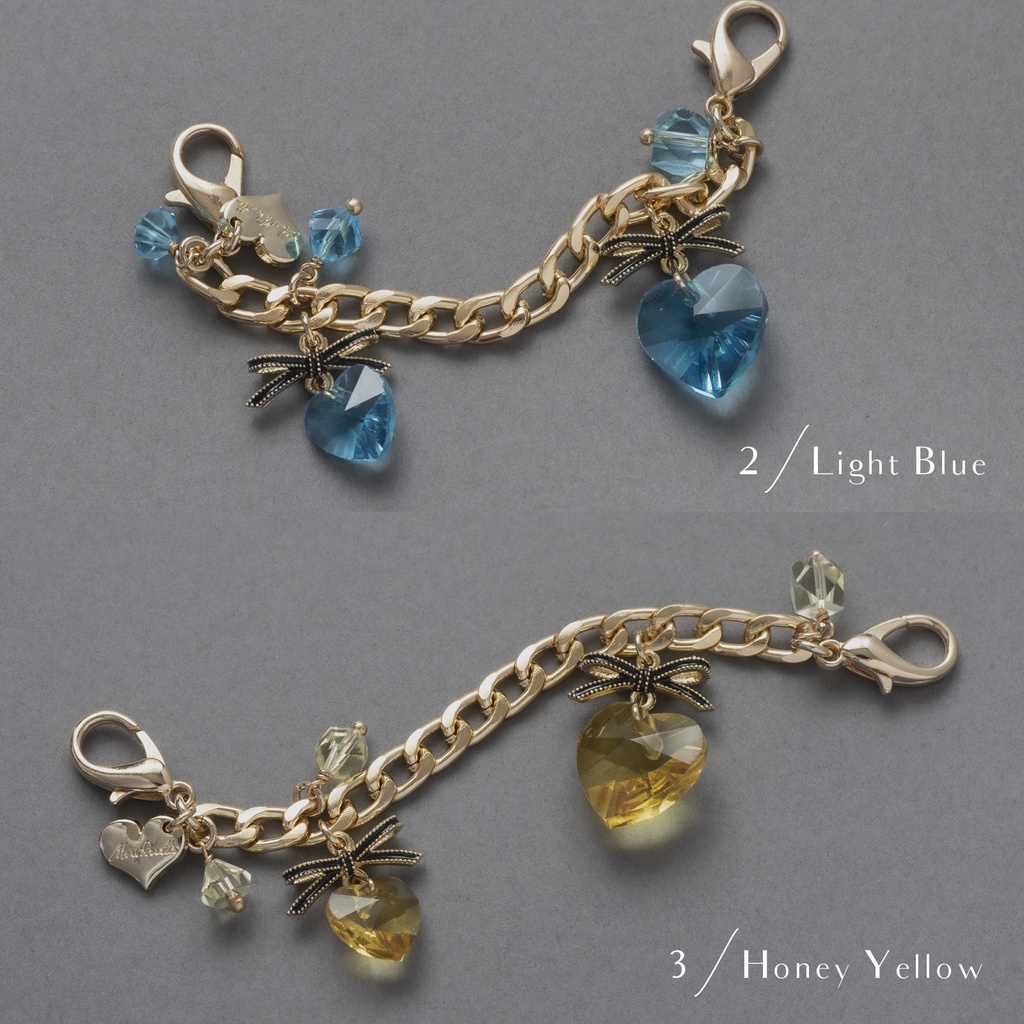 《SOLD》クリアハートチェーン / カスタムパーツ