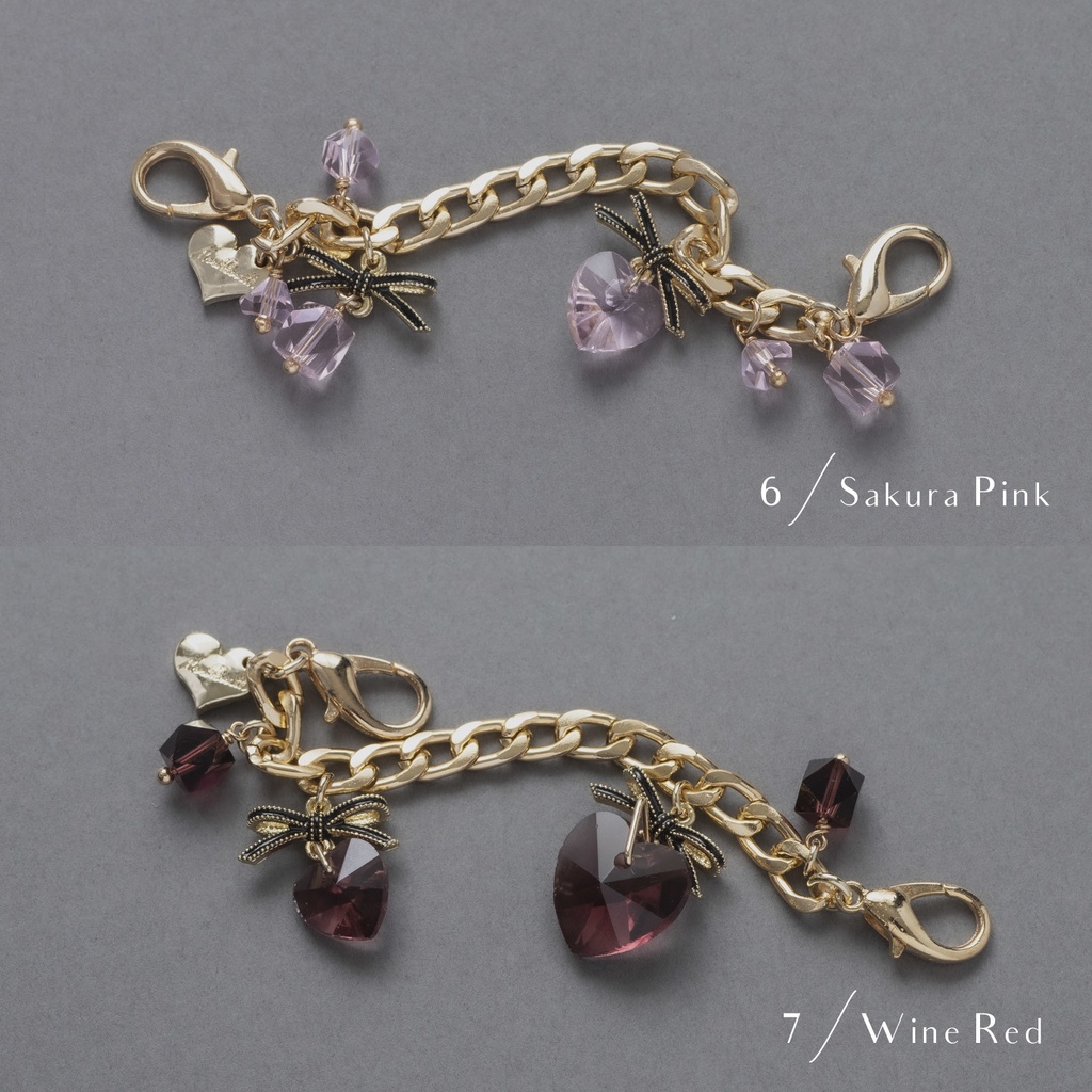 《SOLD》クリアハートチェーン / カスタムパーツ