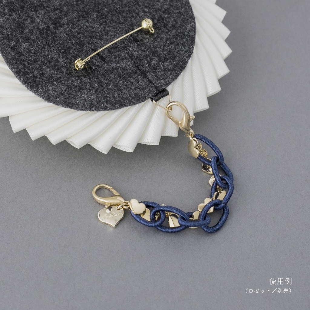 《SOLD》クリアハートチェーン / カスタムパーツ