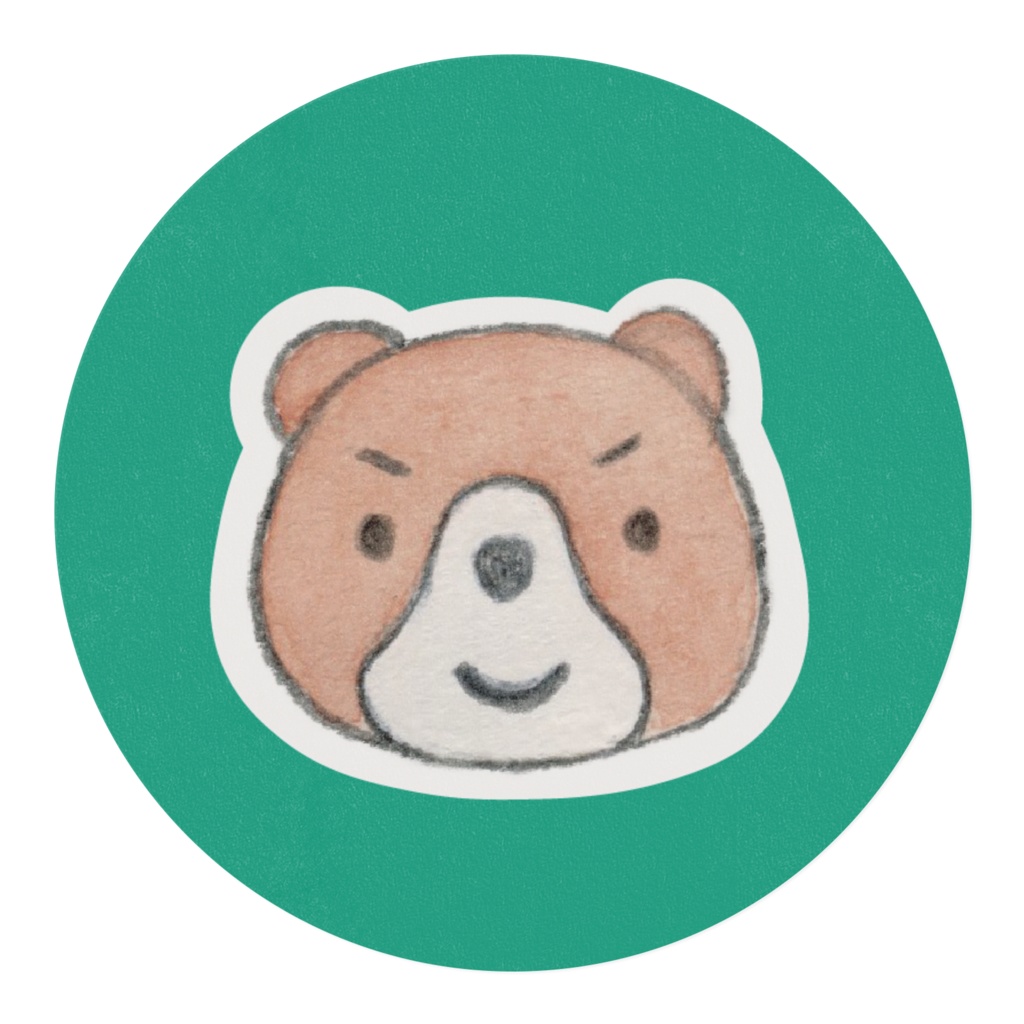 ~キメ顔くまさん~あんぱん添え。