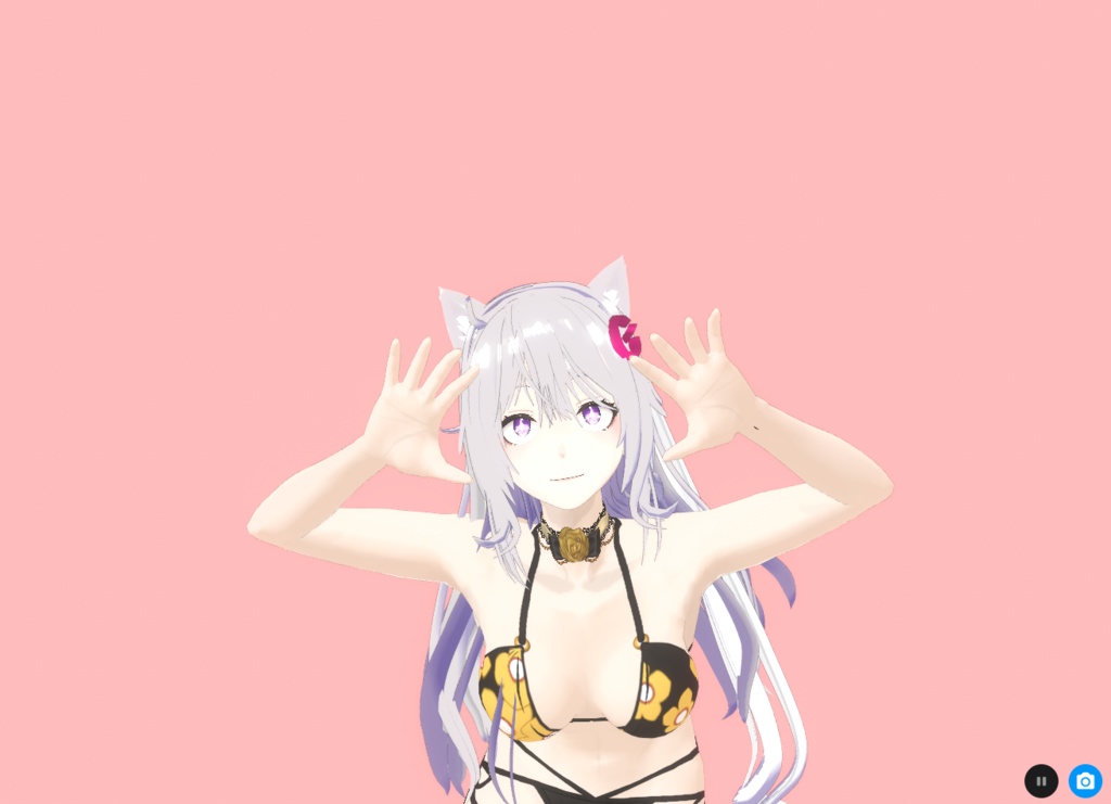 Bikini Neko VRM + VRoid