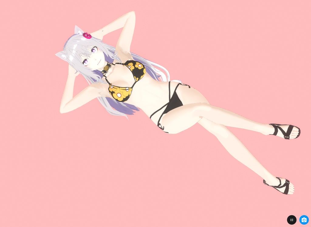 Bikini Neko VRM + VRoid