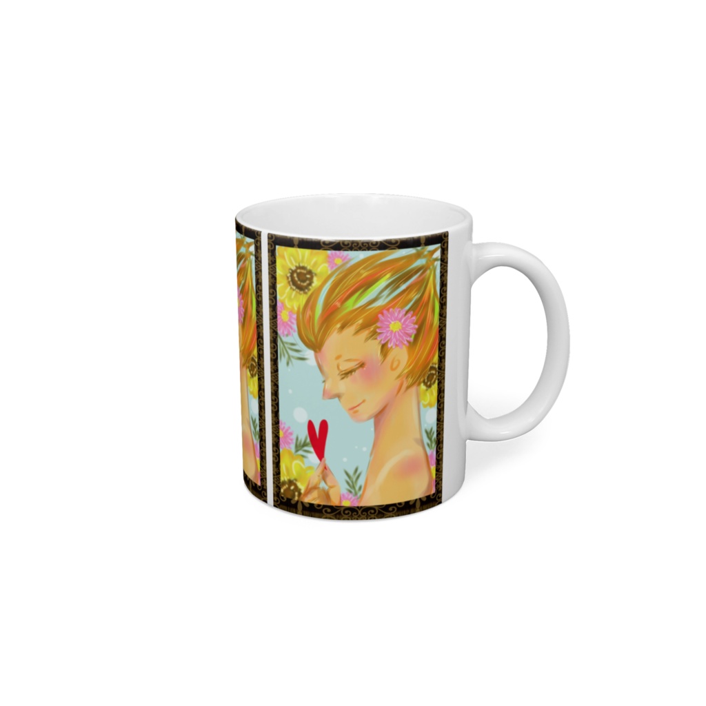 -愛-(ｵﾘｼﾞﾅﾙｲﾗｽﾄ)マグカップ