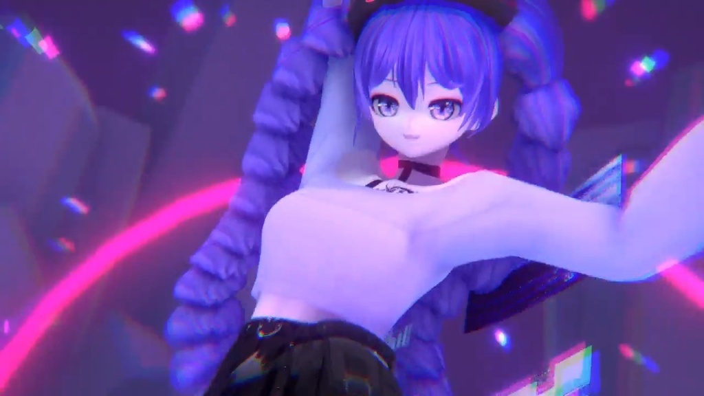 big braided twin tails