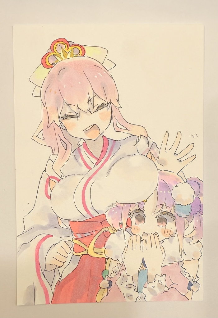 ヘブバン　ポストカードイラスト　めぐたま