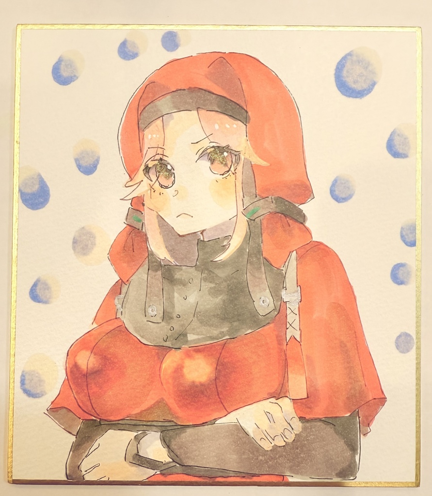 ヘブバン　手描きミニ色紙（13.6㎝×12㎝）　マリア&ポストカードマリア　2枚セット