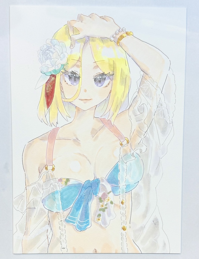 Ａ5 イラストボード　水着水瀬いちご