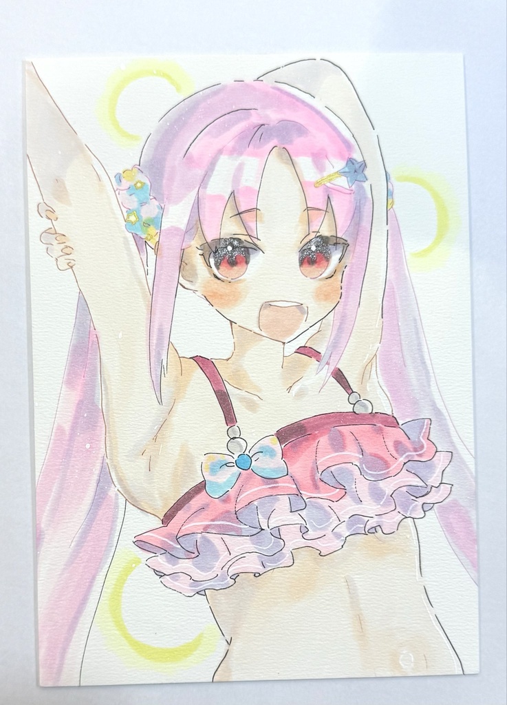 Ａ5イラストボード　水着タマ