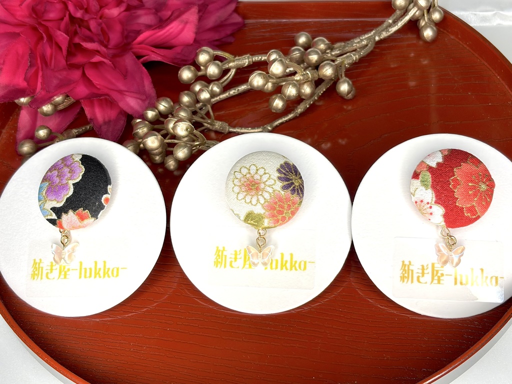 ぬい用 和柄ベレー帽