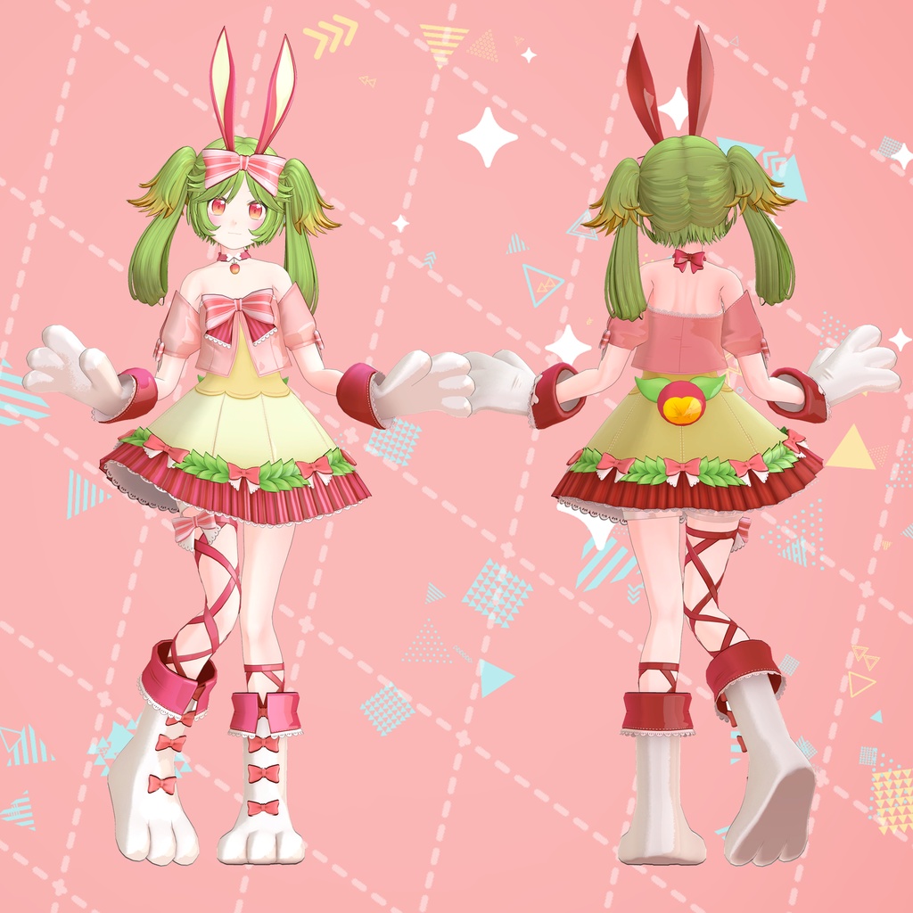 オリジナル3Dモデル「バニー・くりすぷ」