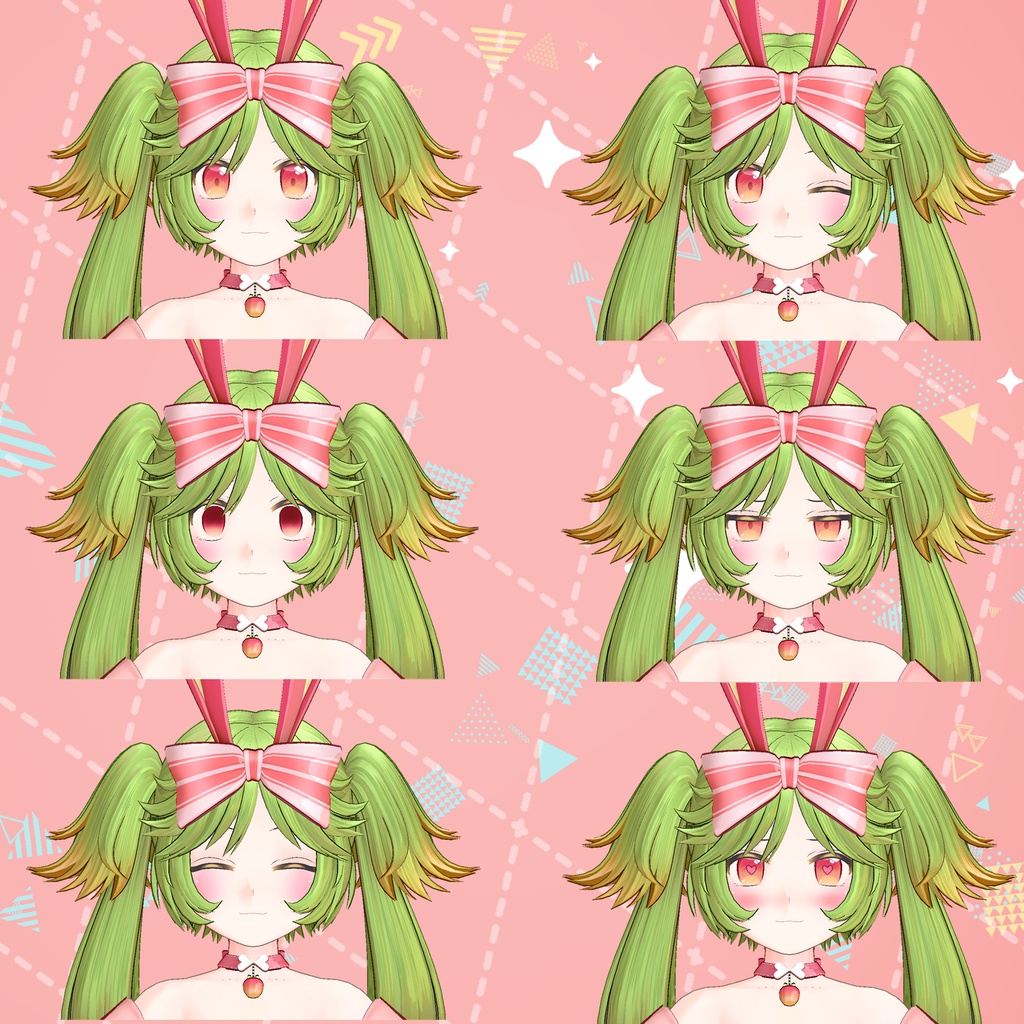 オリジナル3Dモデル「バニー・くりすぷ」