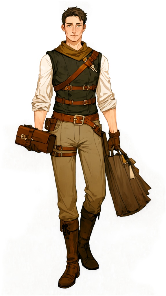 【立ち絵素材集】RPGに使える!初心者向けキャラ立ち絵52枚セット