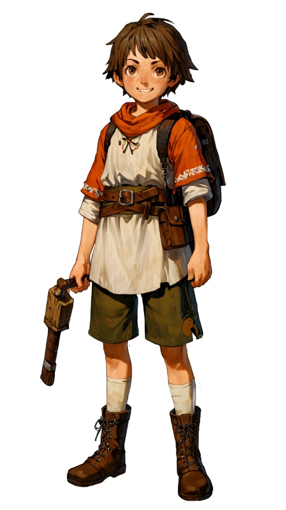 【立ち絵素材集】RPGに使える!初心者向けキャラ立ち絵52枚セット