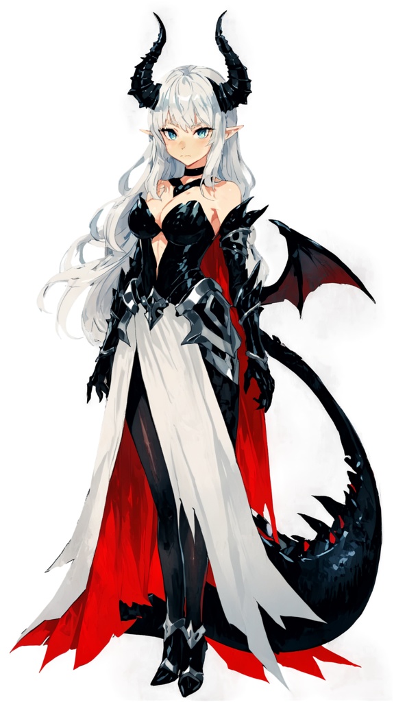 【立ち絵素材】女魔王キャラセット(表情差分9種・商用利用可)