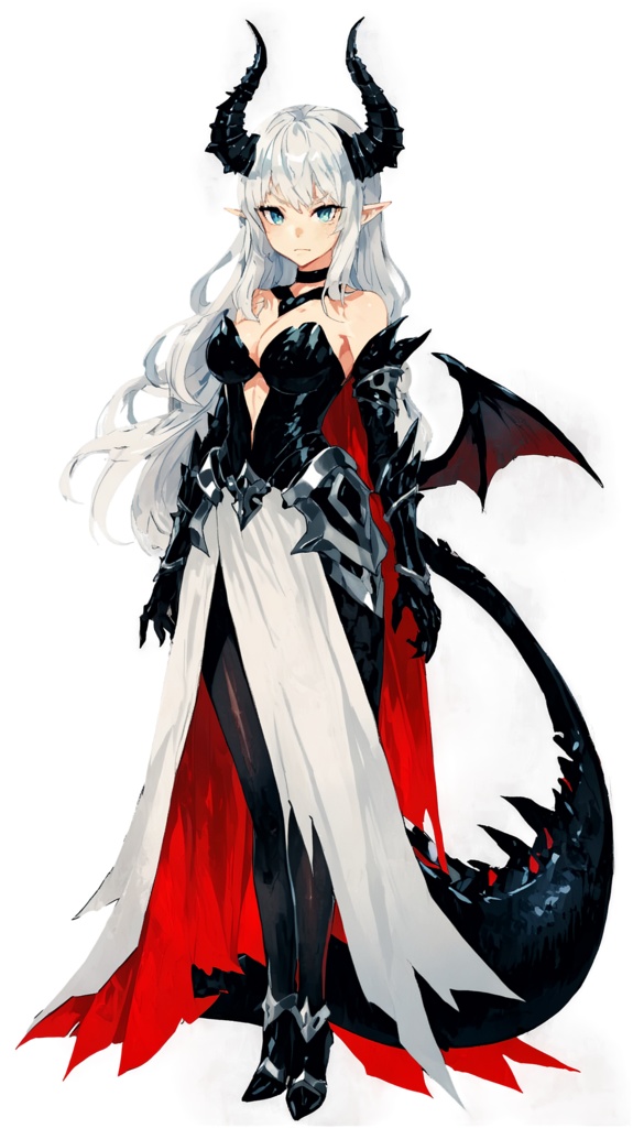 【立ち絵素材】女魔王キャラセット(表情差分9種・商用利用可)