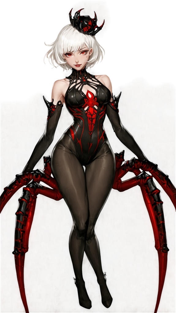 【立ち絵素材】蜘蛛の女王アラクネ - 表情差分9種付き / 商用利用可