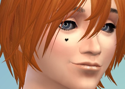 葦木場用ハート型ほくろ