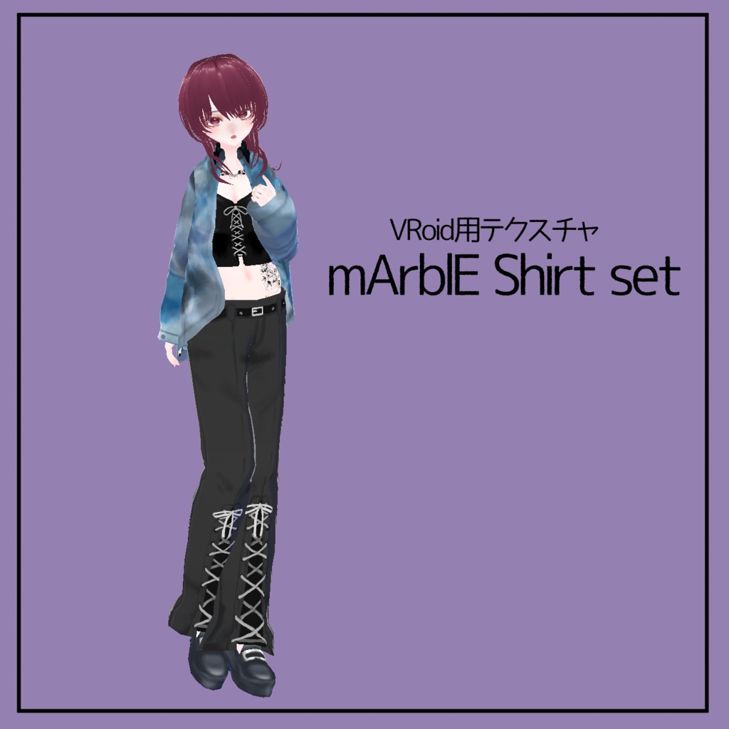 【VRoid】mArblE Shirt set #HALO_xxx