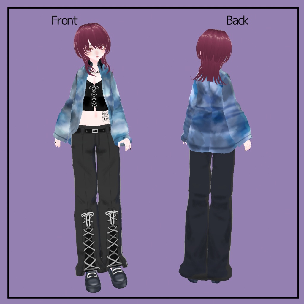 【VRoid】mArblE Shirt set #HALO_xxx