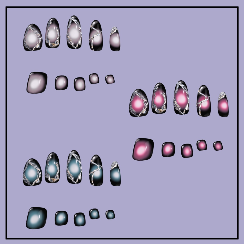 【MDollnail対応】Y3K NAIL #HALO_xxx