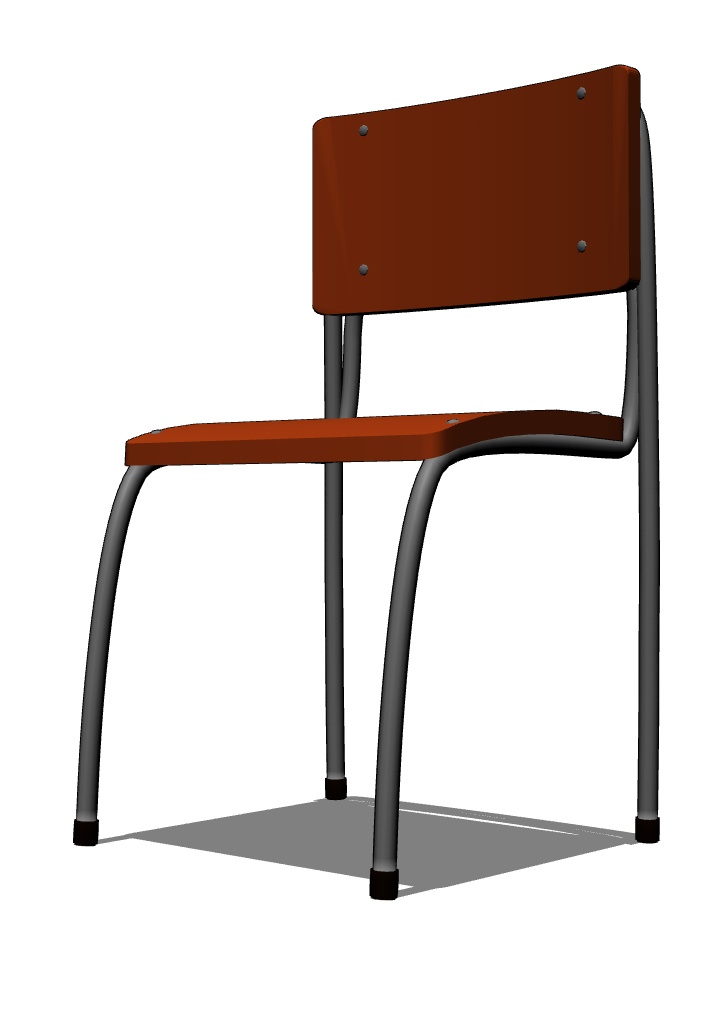 【3Dモデル】学校の椅子【無料】