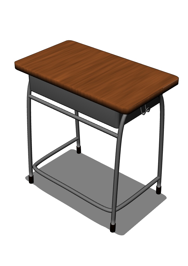 【3Dモデル】学校の机【無料】