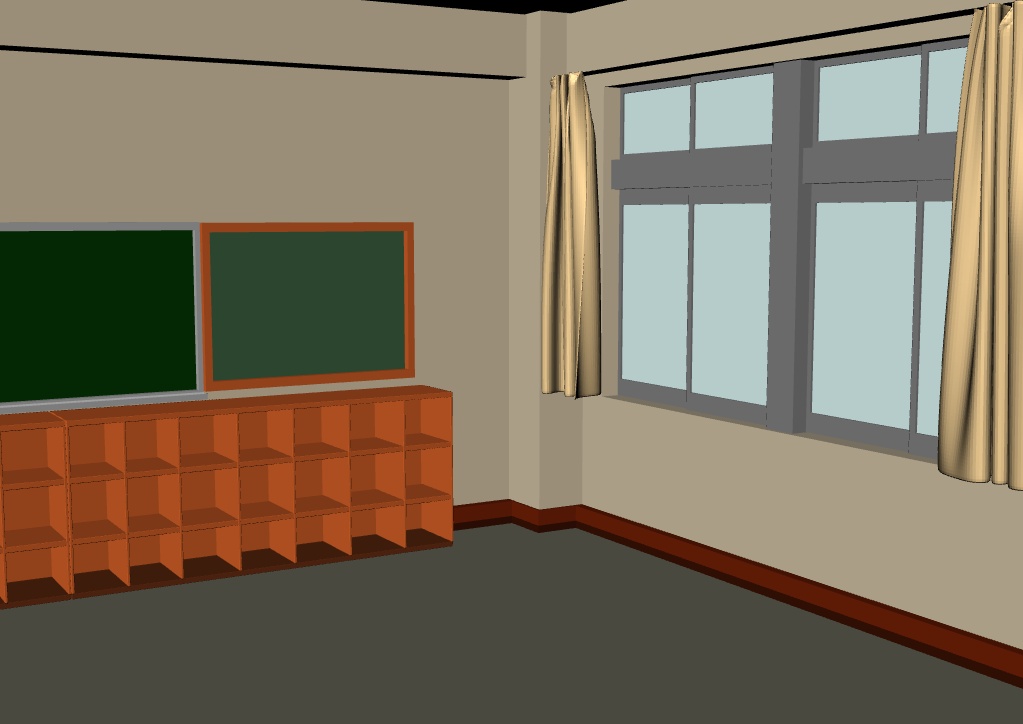 【3Dモデル】空き教室