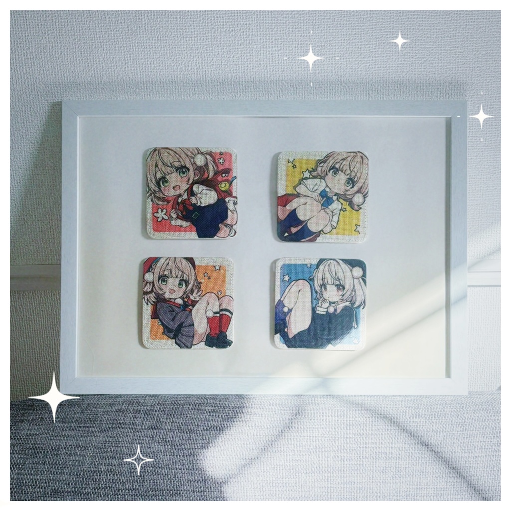 【うい×うい リネンコースターパネルセット】