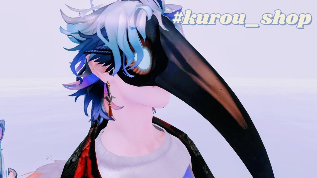 【無料】 中華ピアス 妙楽鳥専用VRChat想定