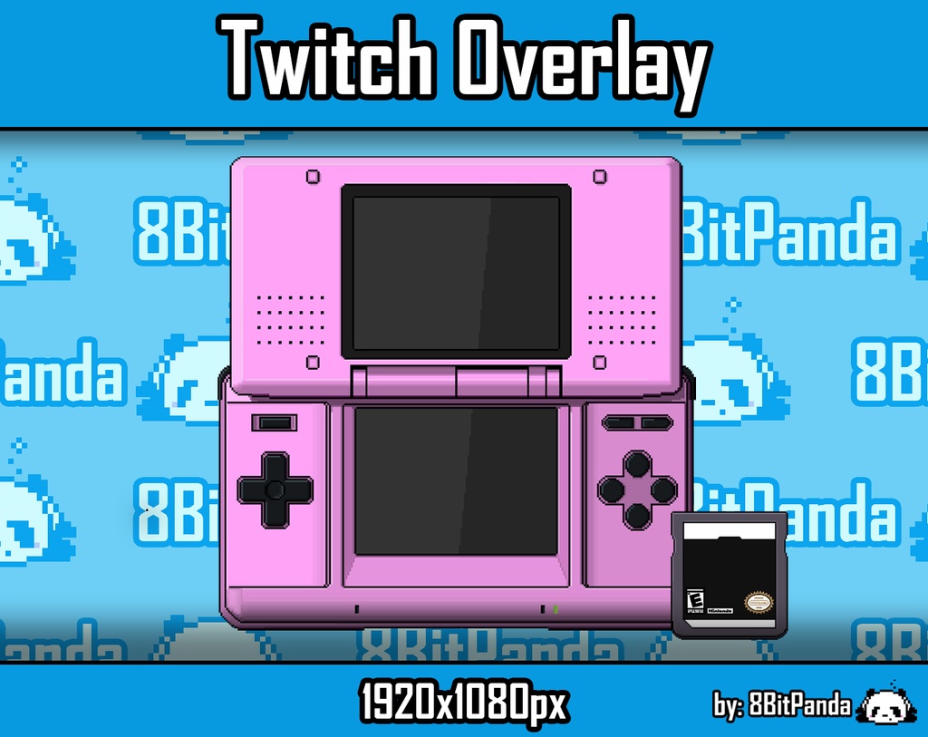 Retro Twitch Overlay NDS Pink