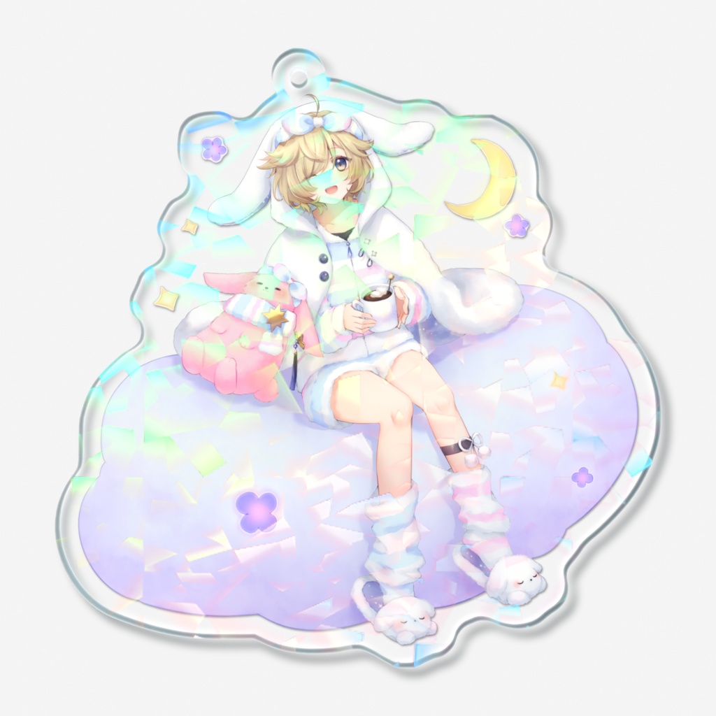 蒼乃もち活動一周年記念アクリルキーホルダー(もこふわコレクション)