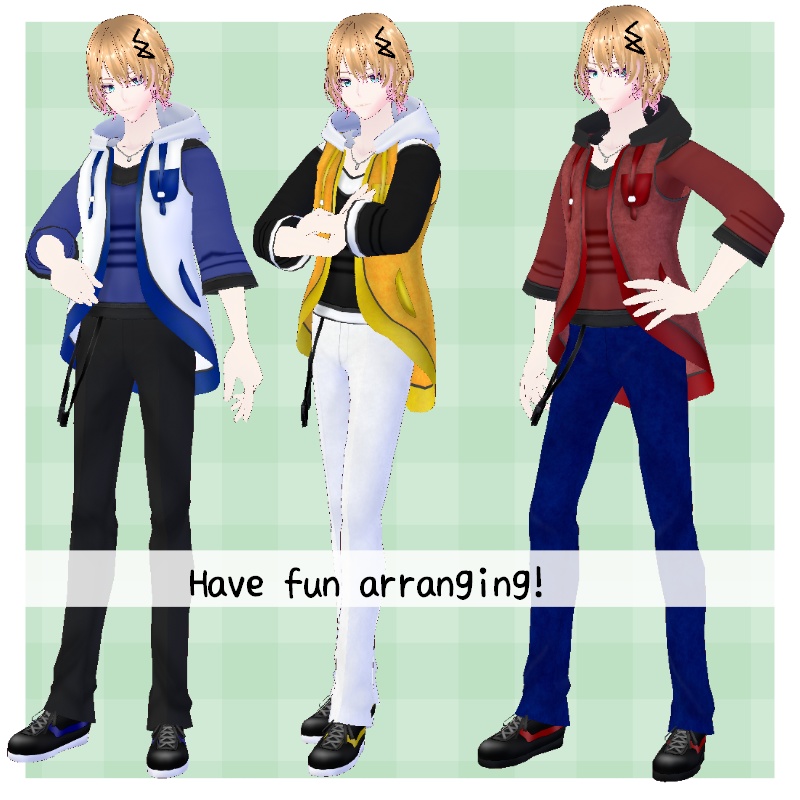 VRoid【Free / 無料】光風 セットVibrant Wind Set