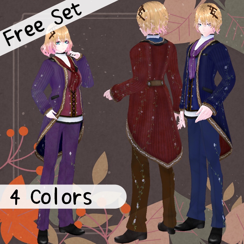 VRoid【Free / 無料】鮮やかな紅葉セット Vibrant Foliage Set