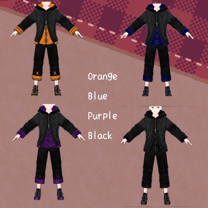 VRoid【Free / 無料】夜想曲 セット Nocturne Set