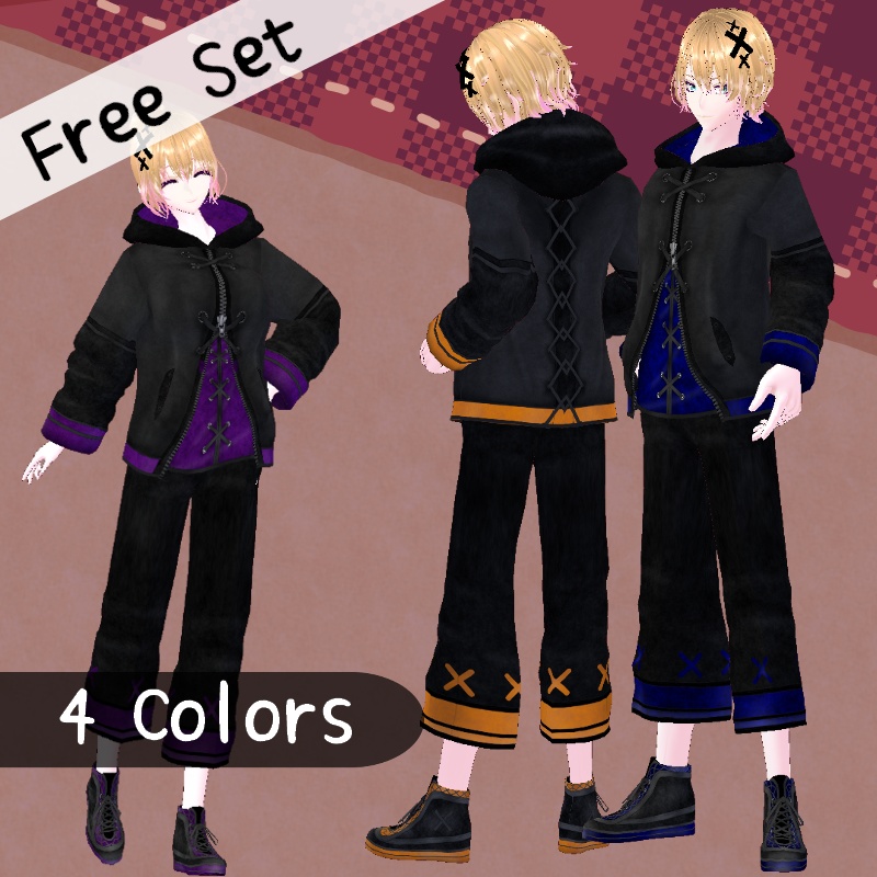 VRoid【Free / 無料】夜想曲 セット Nocturne Set