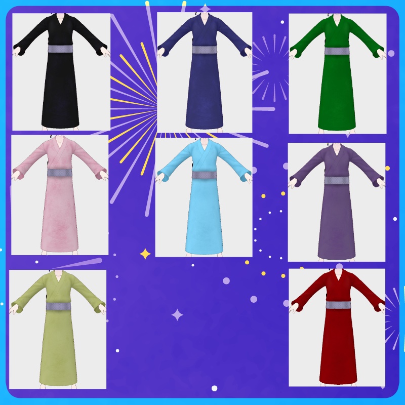 VRoid【Free / 無料】夏の平穏 セット Summer Calmness Set