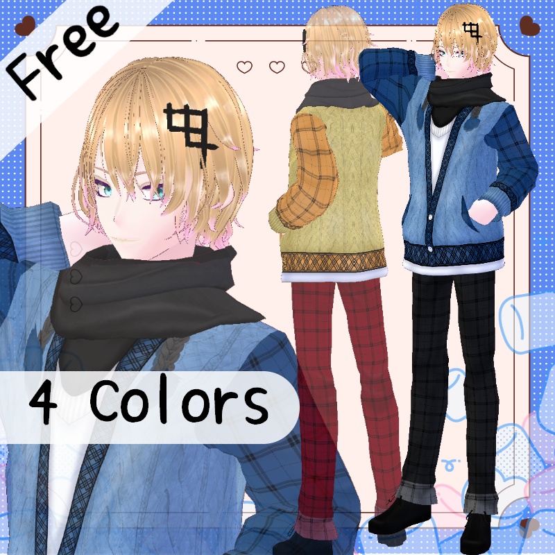 VRoid【Free / 無料】温かマシュマロセット Cozy Marshmallow Set