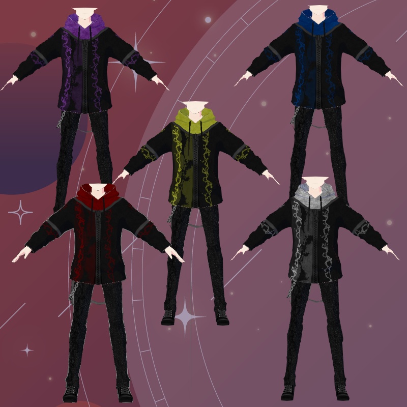 VRoid【Free / 無料】寒い夜セット Cold Night Set