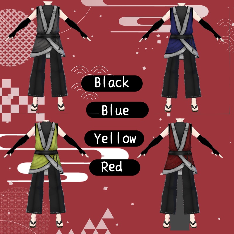 VRoid 三つ葉セット Mitsuba Set