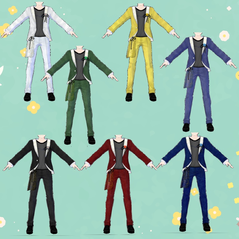 VRoid 花のひと時 セット Floral moment Set